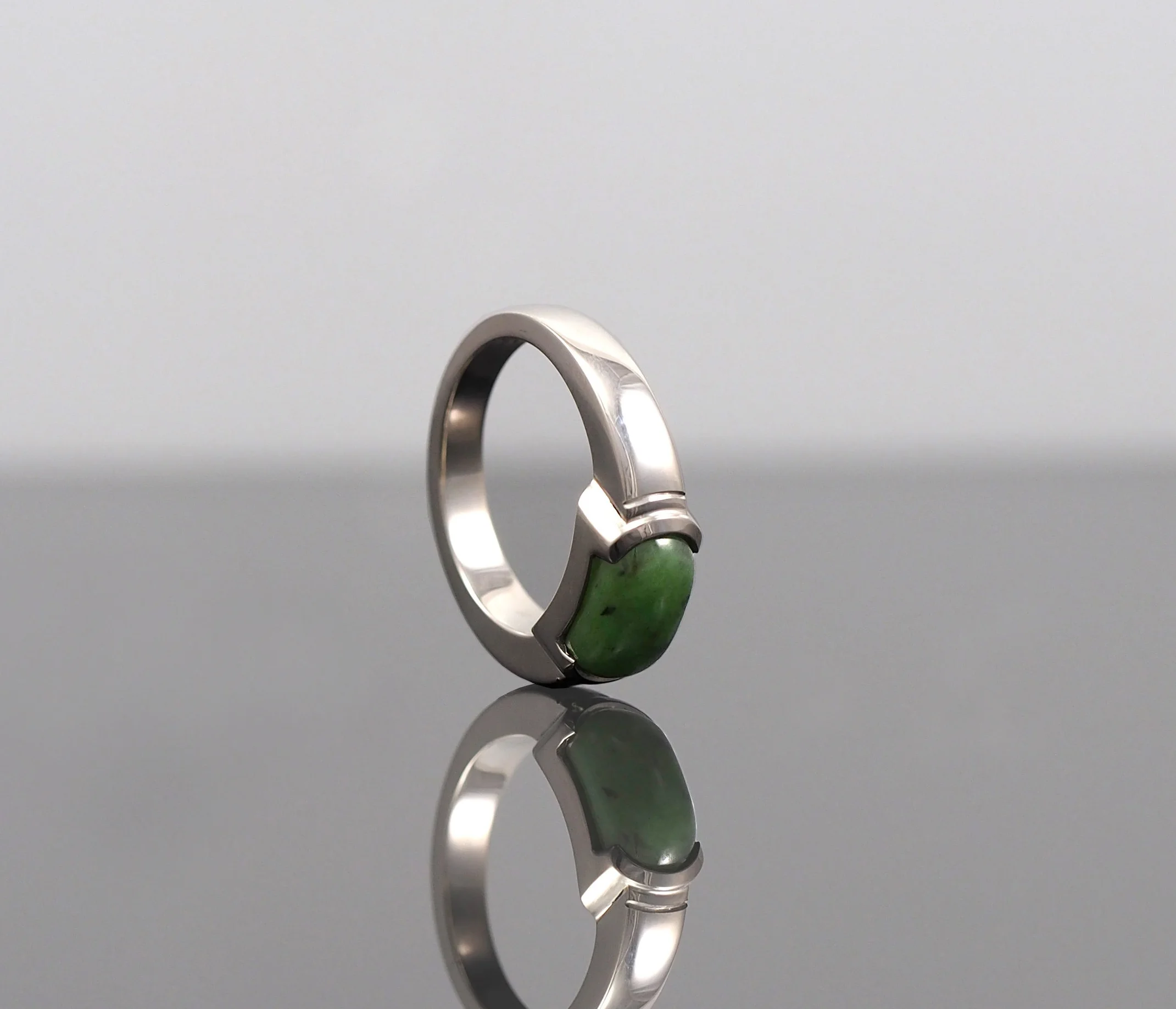 New Zealand jade // Palladium silver // Bespoke