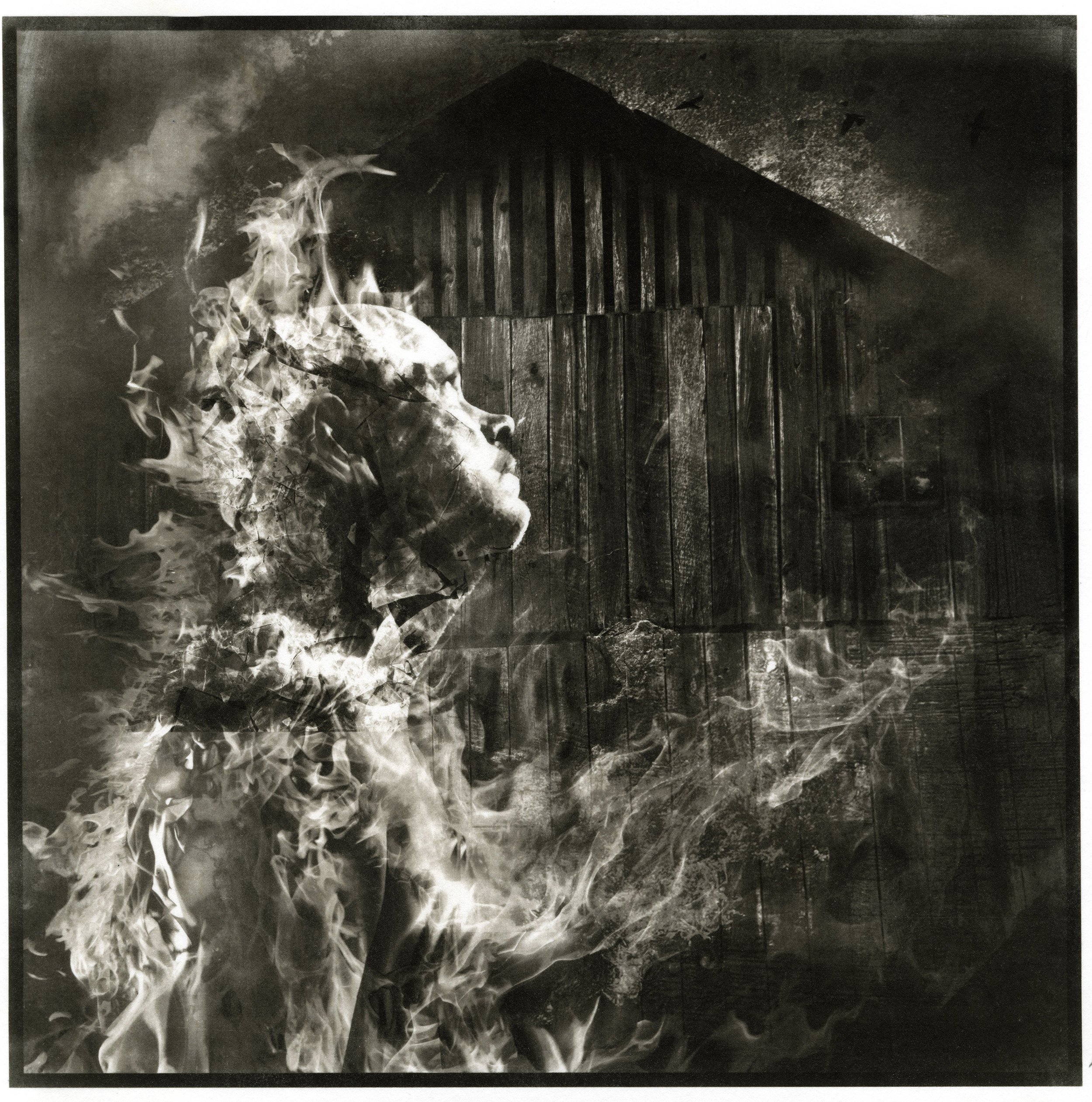 Self Portrait as an Arsonist in my Youth, Palladium Print, 2025