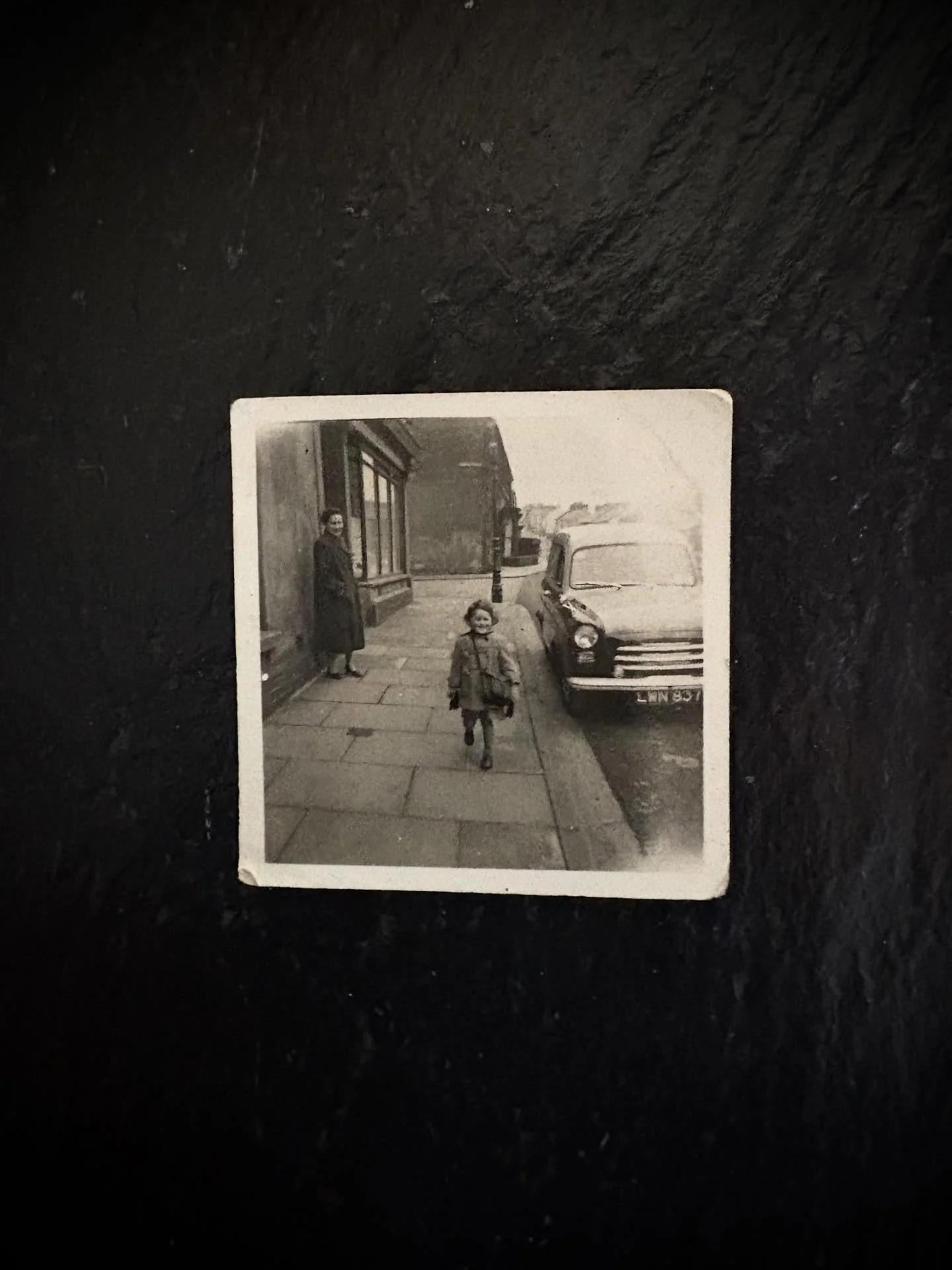 &lsquo;Weights and Measures&rsquo; - the author on her first day at school outside the actual butcher&rsquo;s shop which is the setting for the novel. Thanks to @nationcymru for publishing an extract in their culture section on Sunday. You can read t