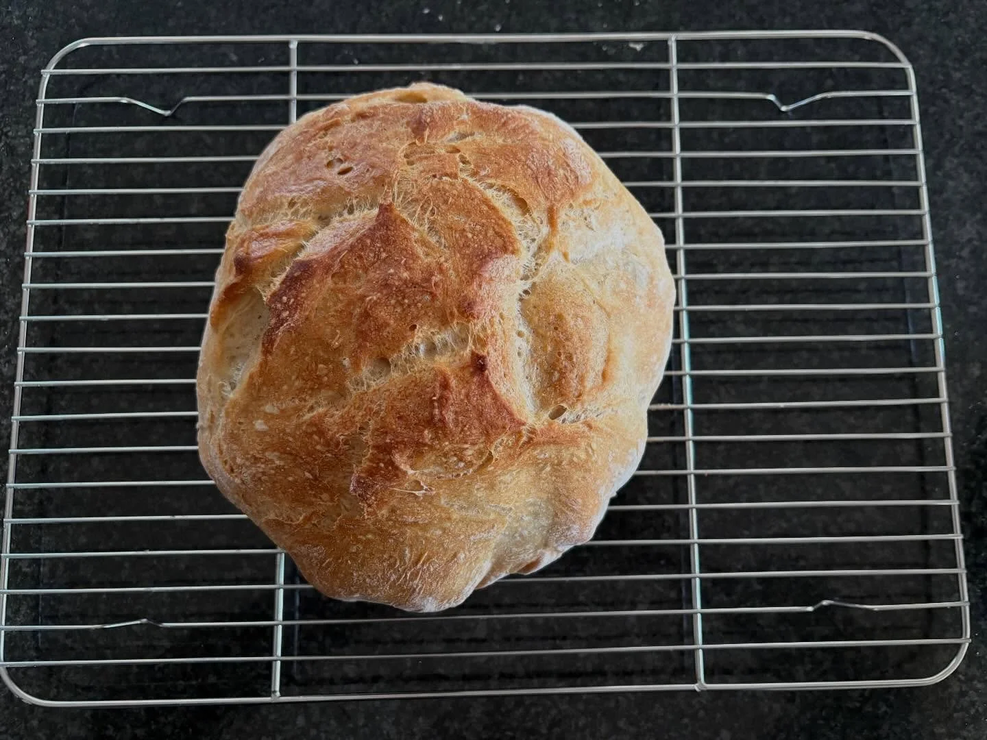 Freshly baked. Was going to pass this bread off as my own but all credit to my husband Philip! First attempt! Not bad I have to say. #breadmaking #homemade #comfortfood