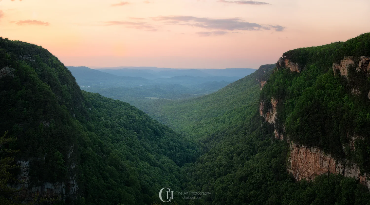 Cloudland Canyon Waterfalls and Scenic View — Christian Hoiberg Landscape  Photography, image size:1500x833