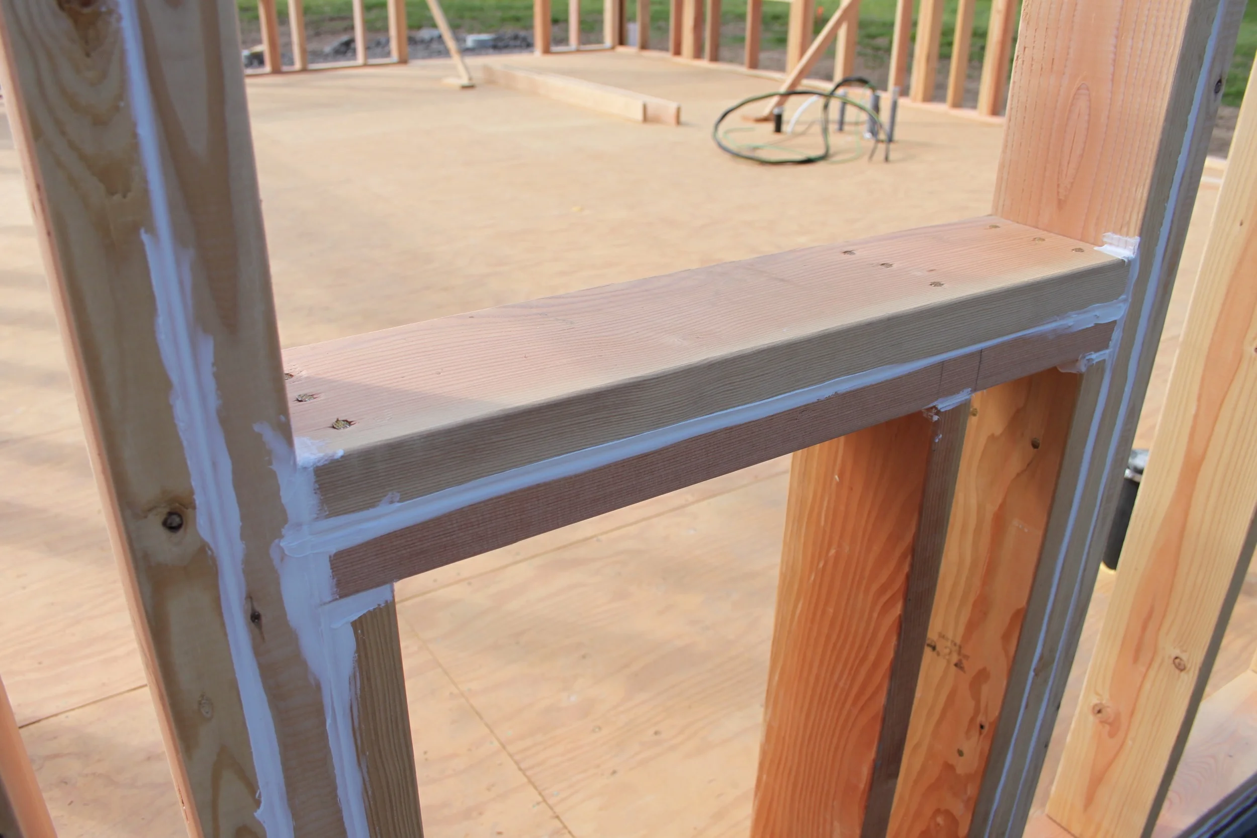 caulking @ joints