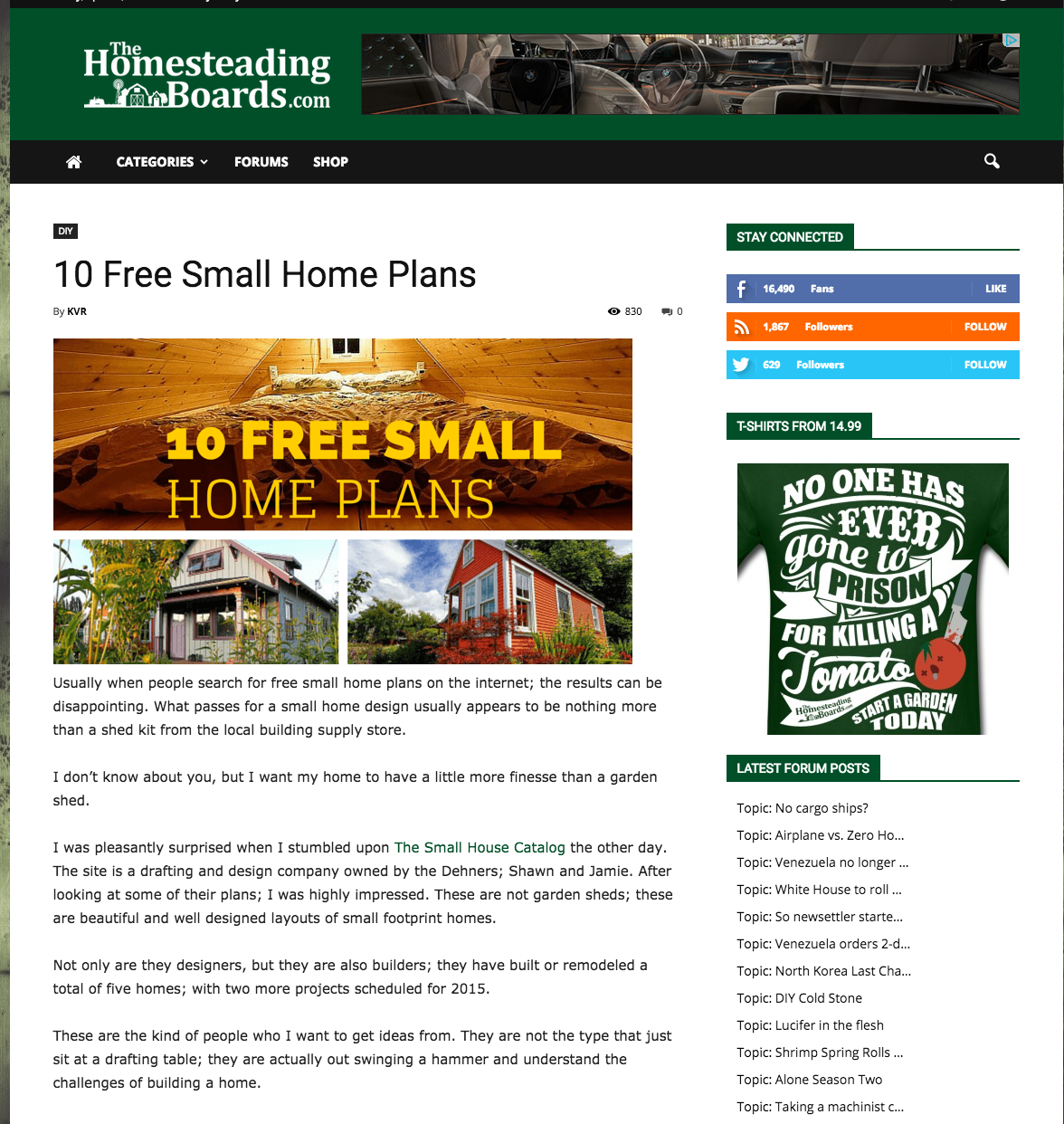 The Homesteading Boards