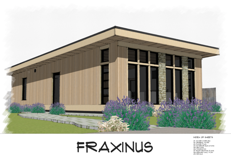 Fraxinus Modern Shed Roof Style House, Small Contemporary House Plans Free