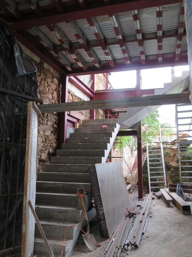Spanish Colonial renovation in Casco Viejo (Panama City), Panama from our trip in January. Almost entire district is under intense restoration.