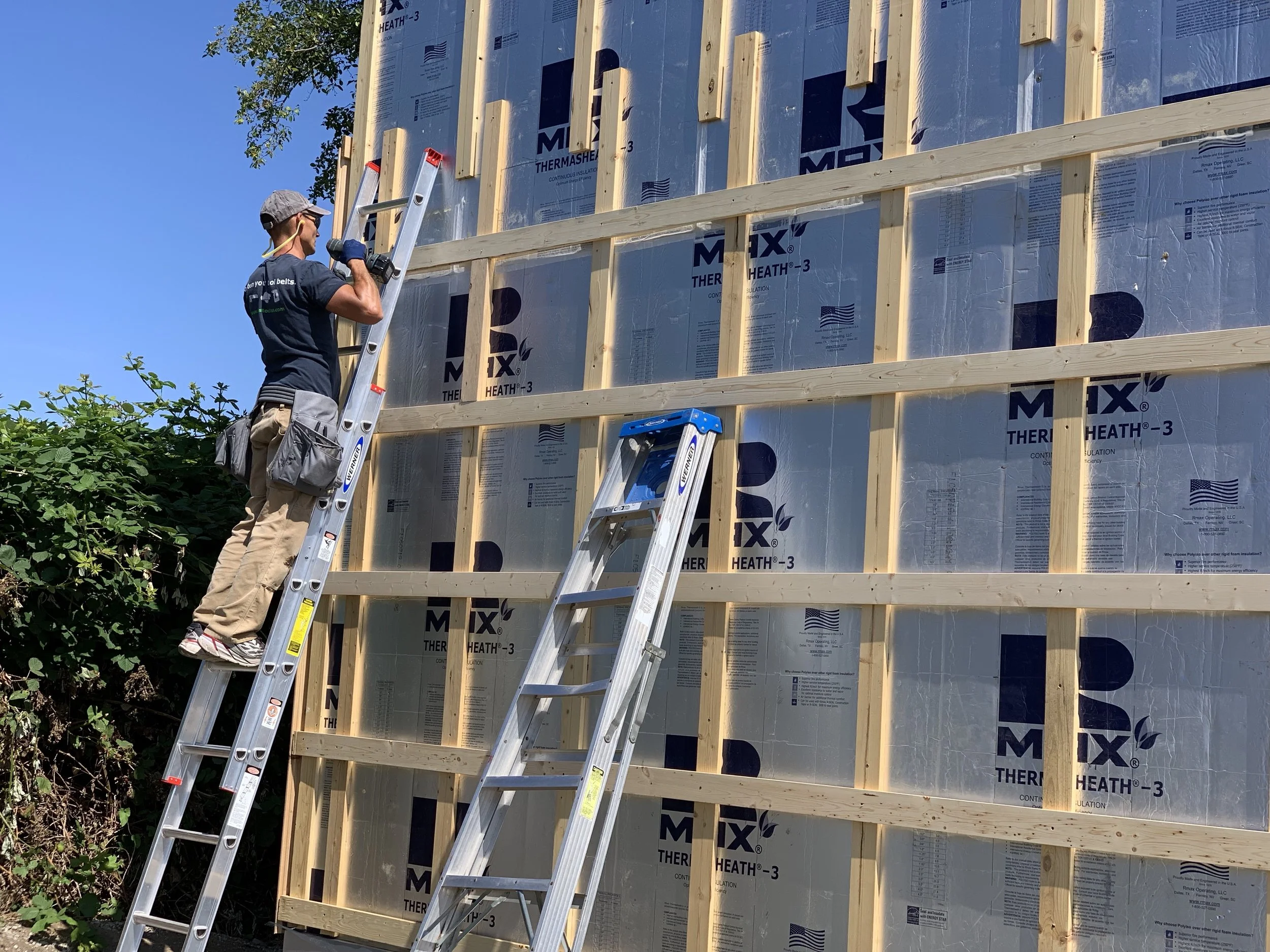 Exterior insulation easy R40+ walls! — small HOUSE CATALOG