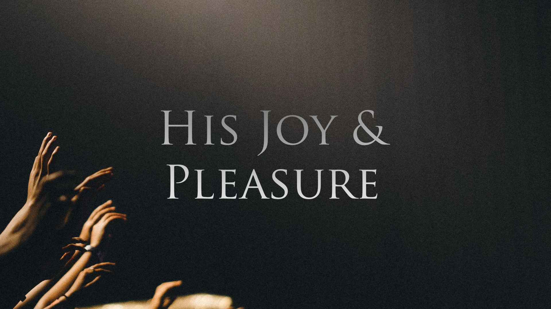 His Joy &amp; Pleasure