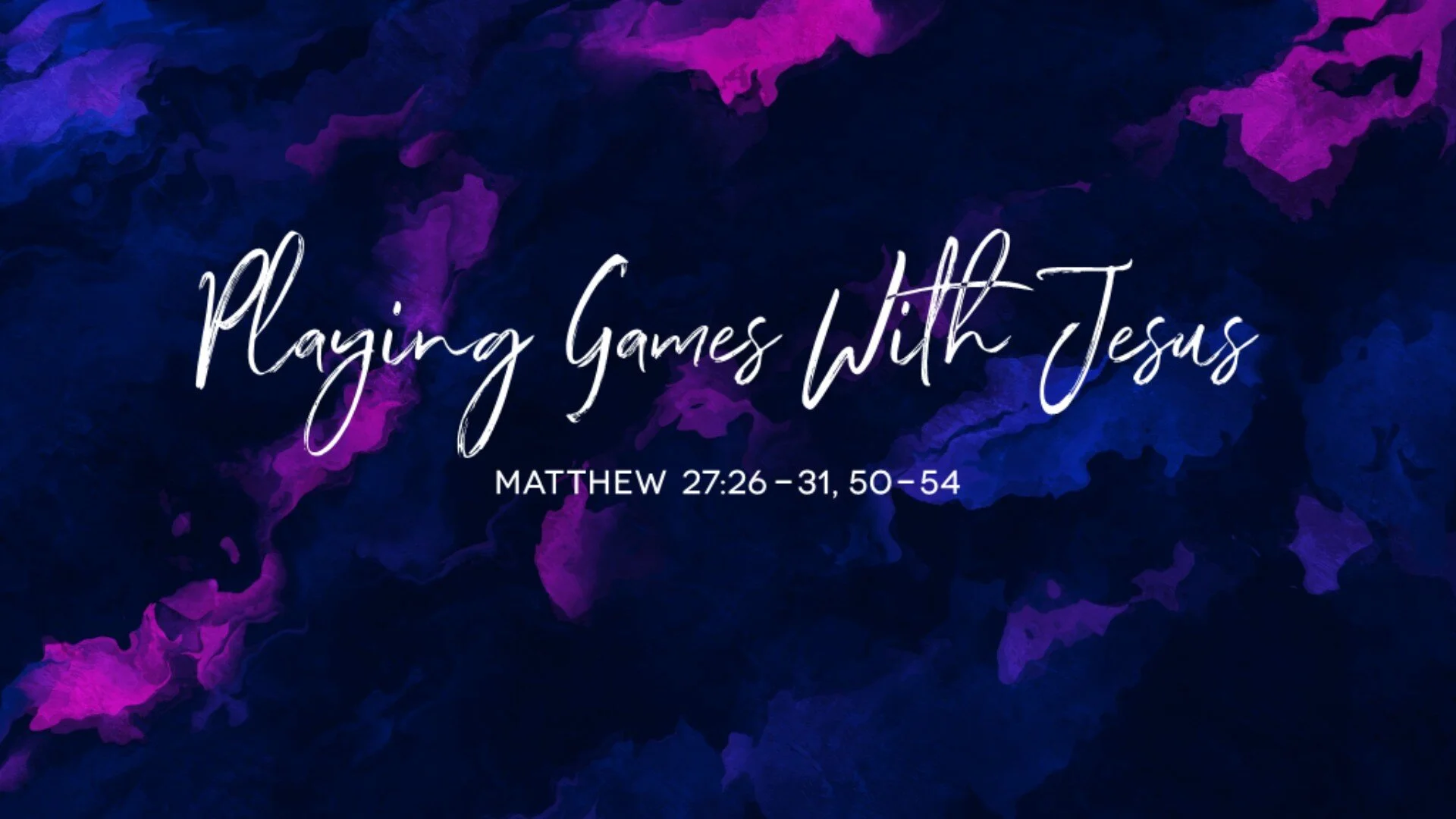 Playing Games With Jesus