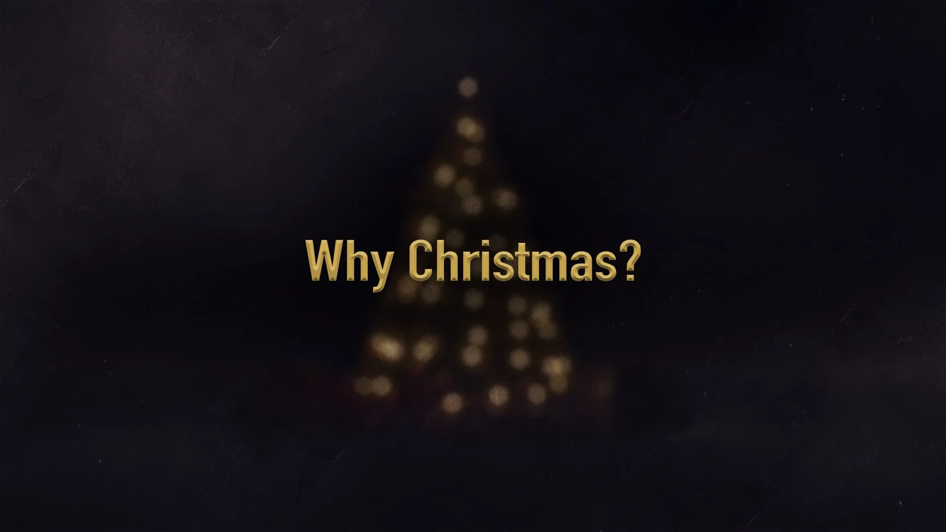 Why Christmas?