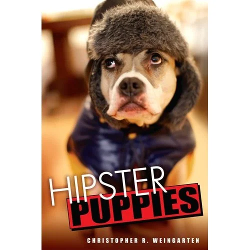 hipsterpuppies:
**IT’S HERE!**
Today is the official release day of Hipster Puppies, the book. The timeless meme has successfully turned itself into a novel for the ages, already the inaugural recipient of the Pulitzer Prize for Snarky Animal-Based…