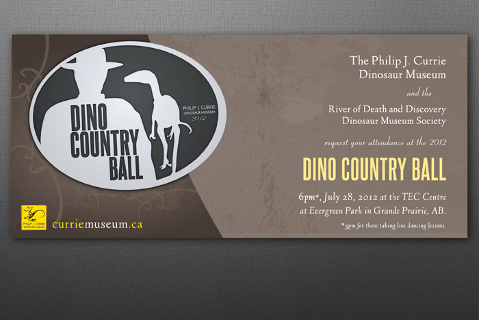 Invite Design: Currie Dinosaur Museum