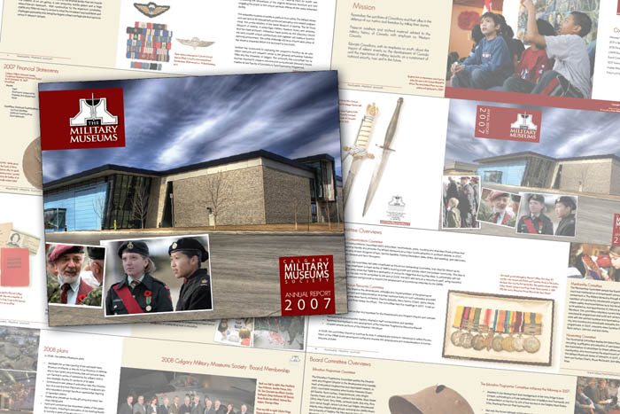 Annual Report Design: Calgary Military Museums Society