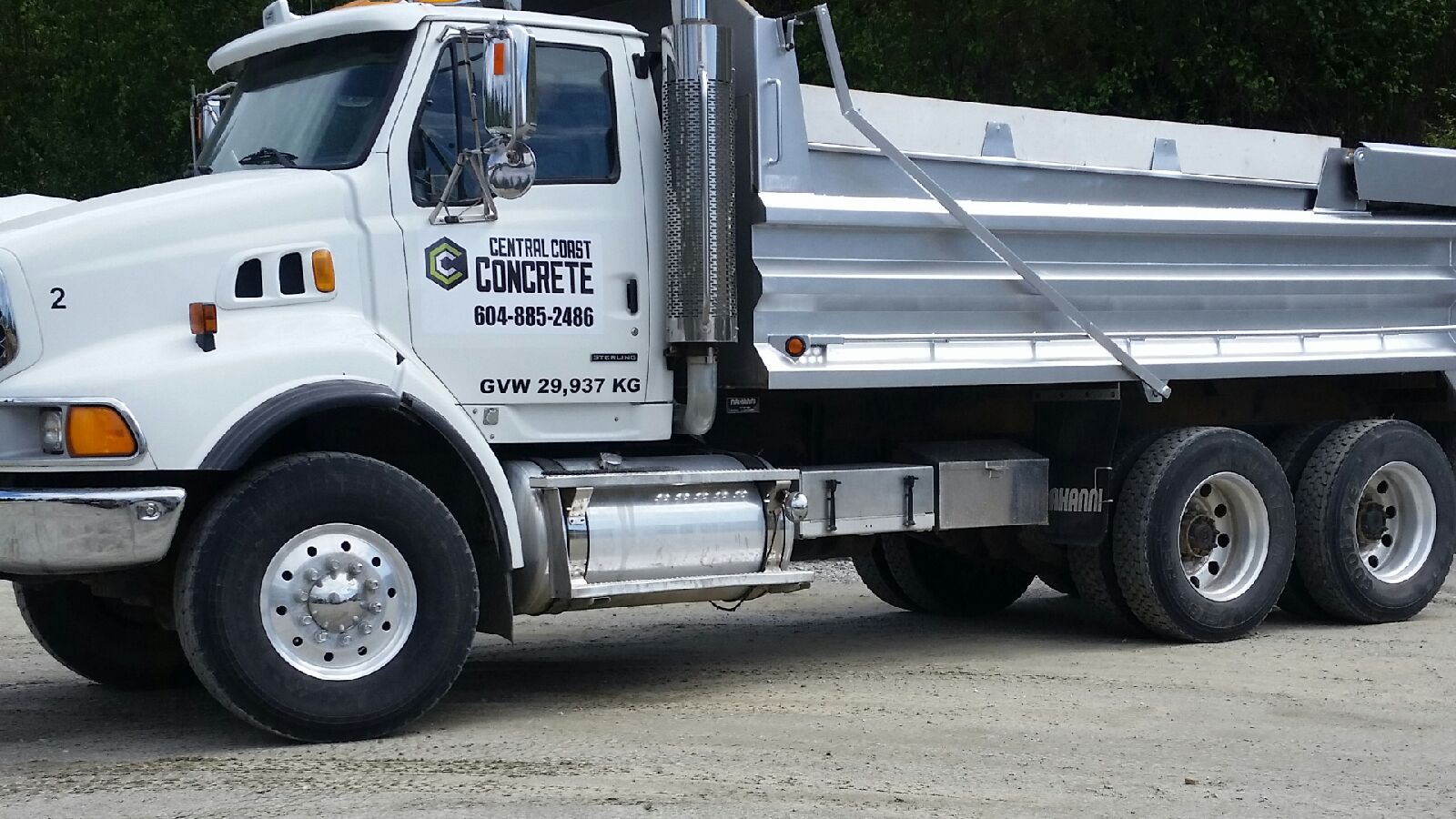 One of our two Dump Trucks Call Jordan at (604-989-4953 ) for all dispatch inquiries