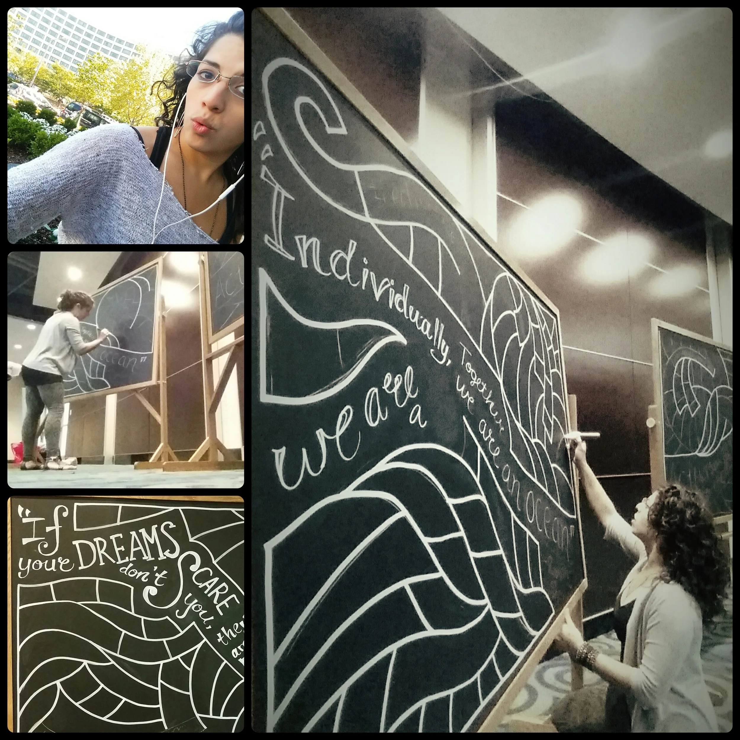 NEA Collaborative Chalkboard Art