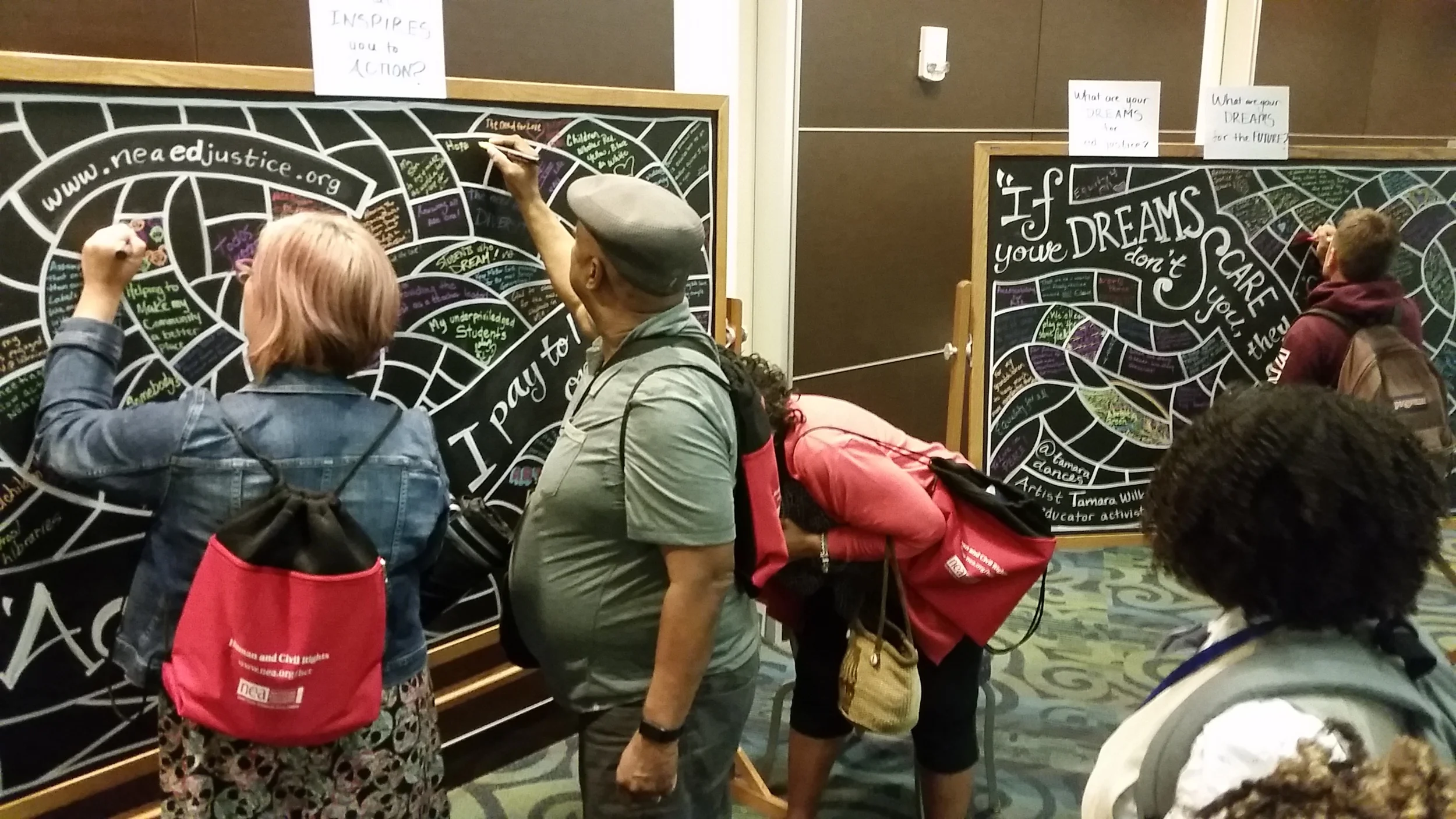 NEA Collaborative Chalkboard Art