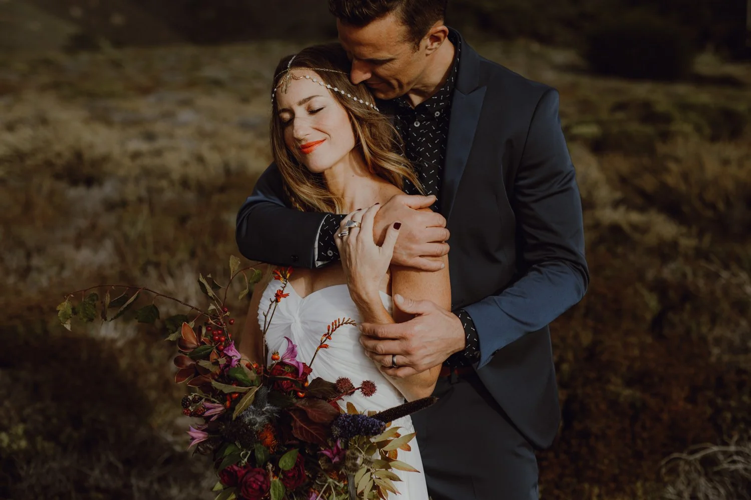 A wedding portrait by Portland Wedding Photography Catalina Jean