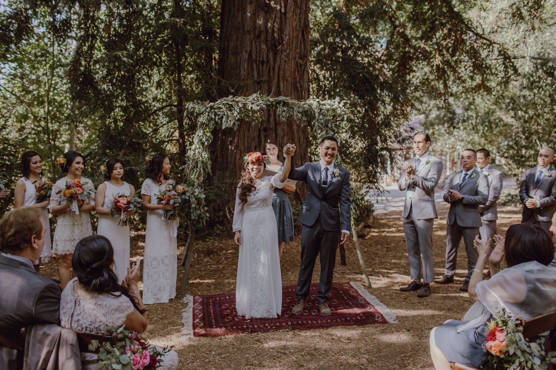 The ceremony site at Sand Rock Farm