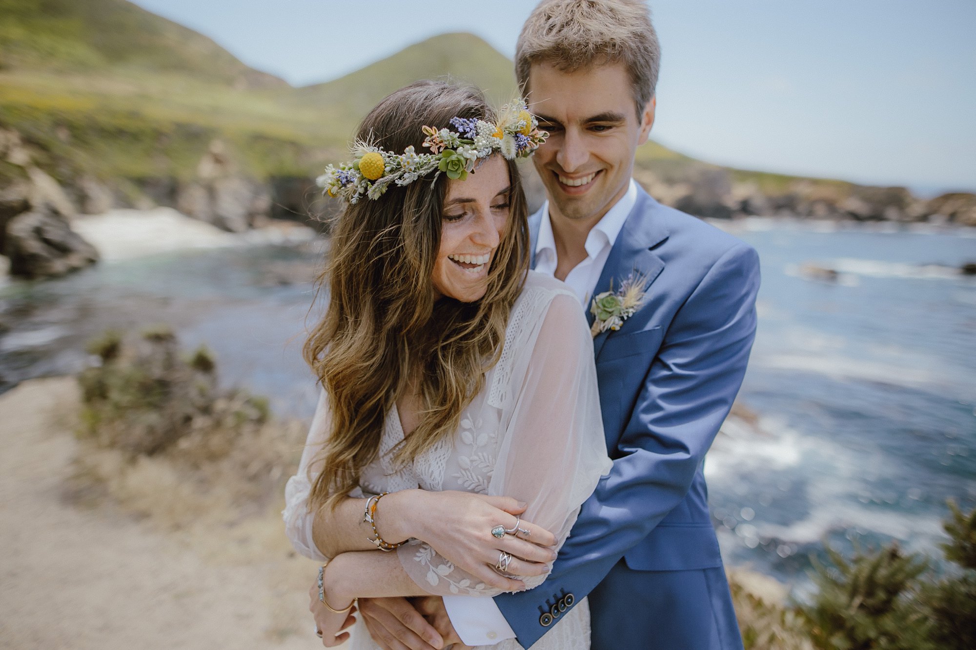 Wedding photos in Big Sur