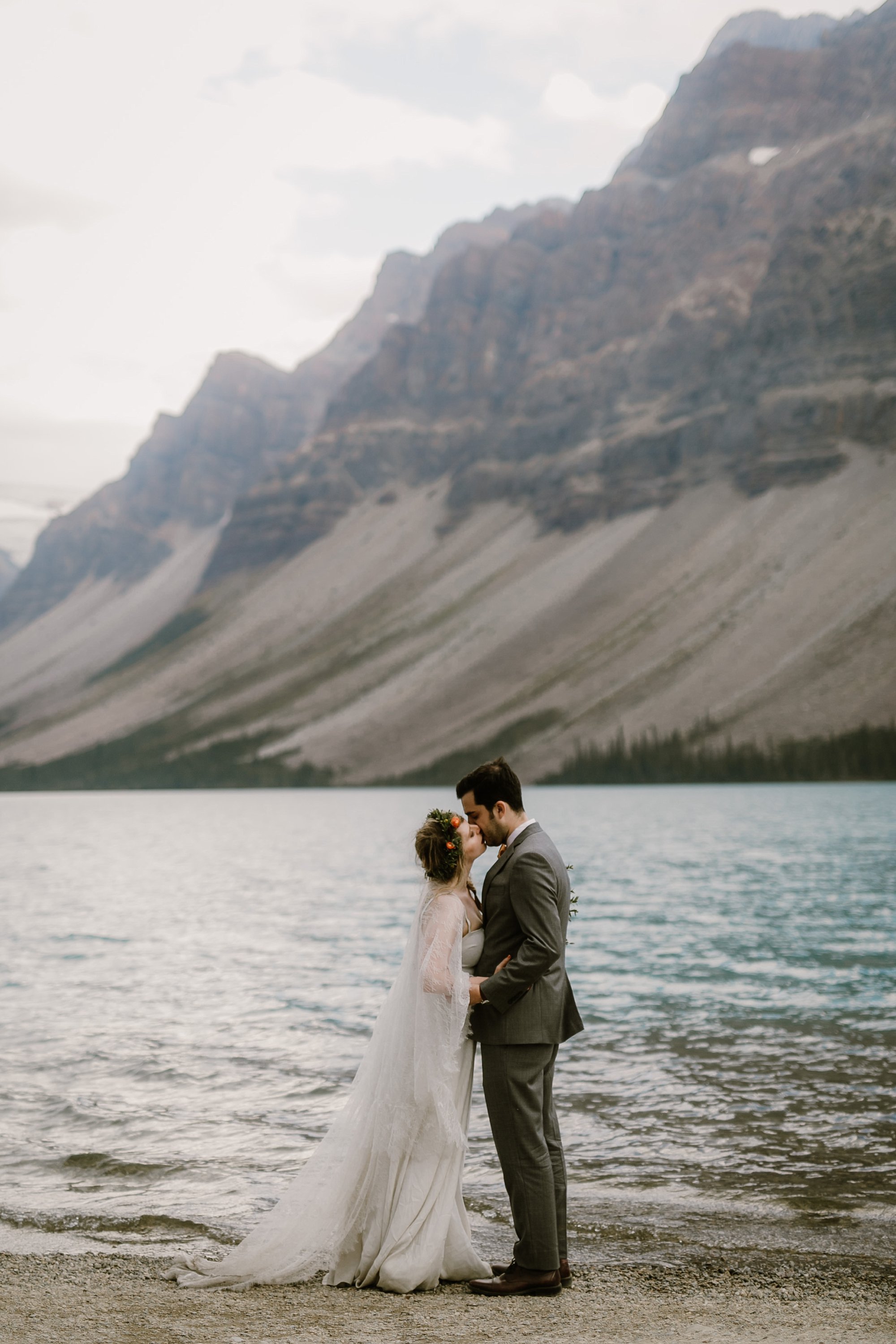 Adventurous elopement in Banff Alberta Canada