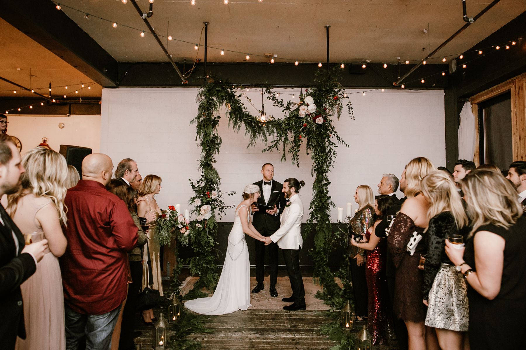 A wedding ceremony at Union/Pine