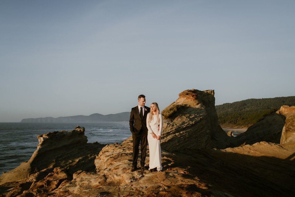 Oregon Coast wedding photo