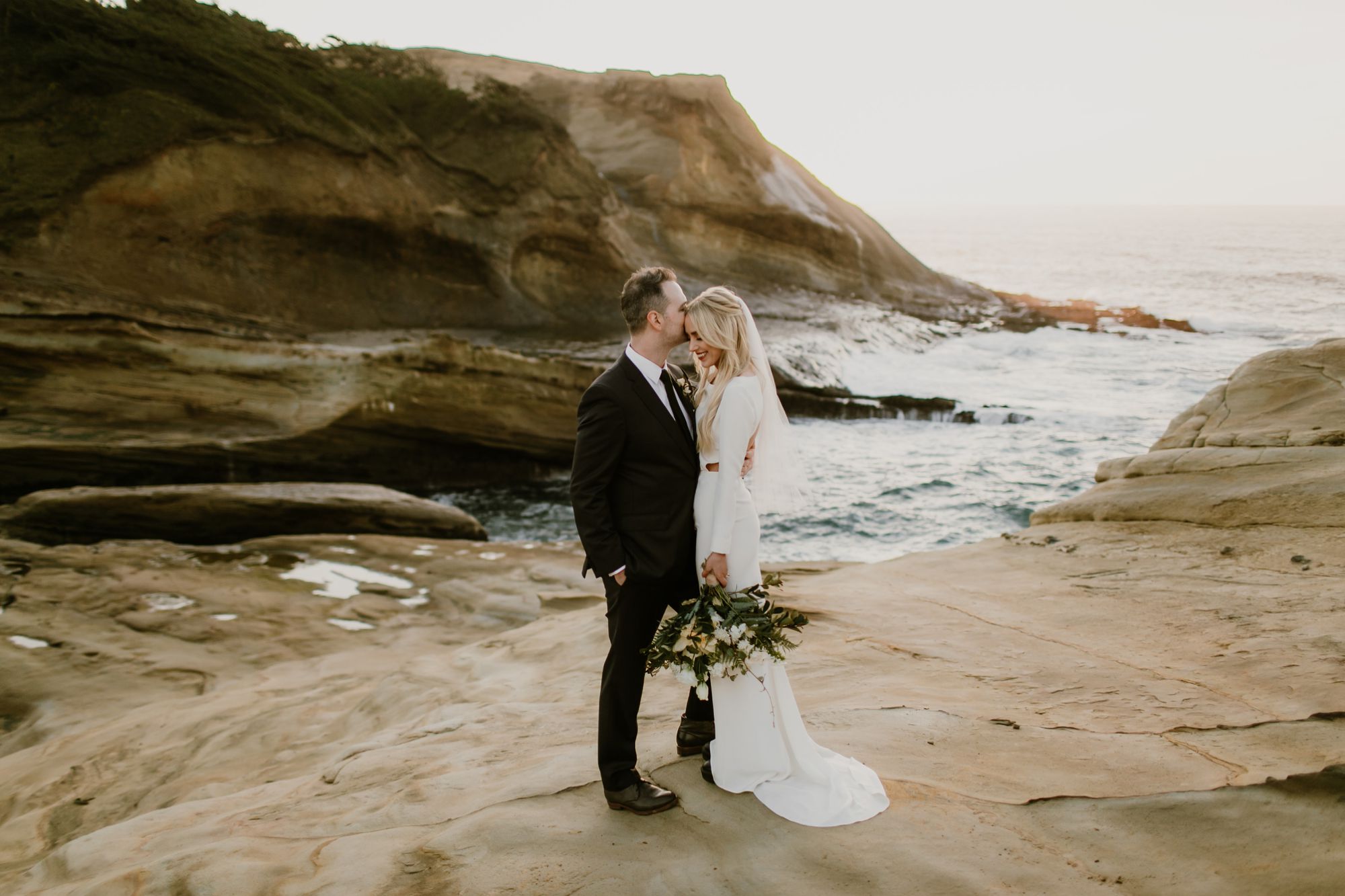 Oregon Coast wedding photo