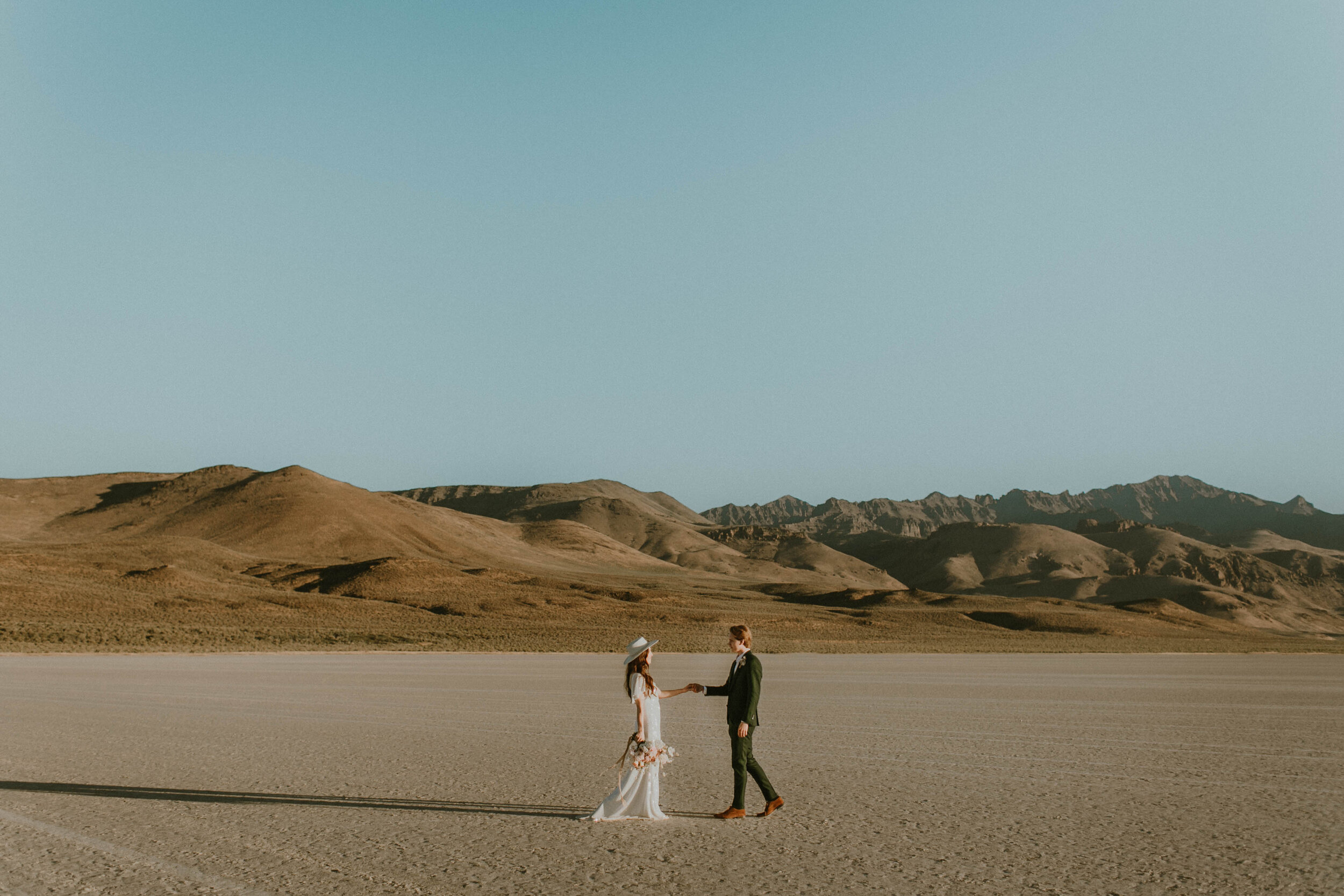 Wedding Photos in the Alvord Desert in Oregon