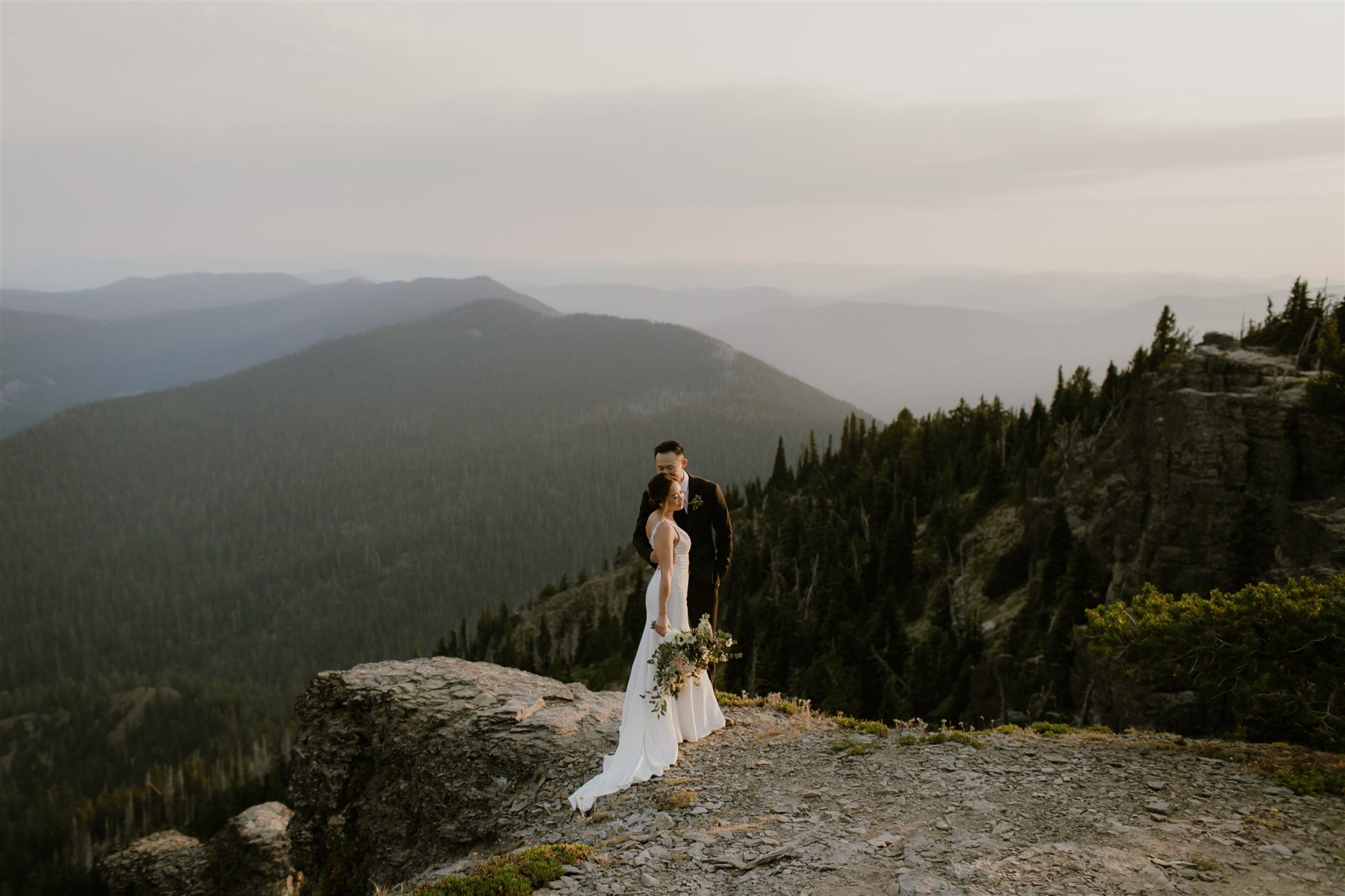 Stunning mountain adventure elopement in Oregon
