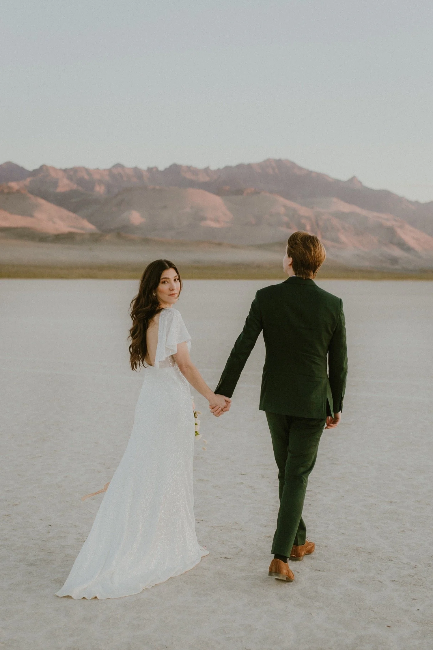 Pastel Oregon Desert Wedding
