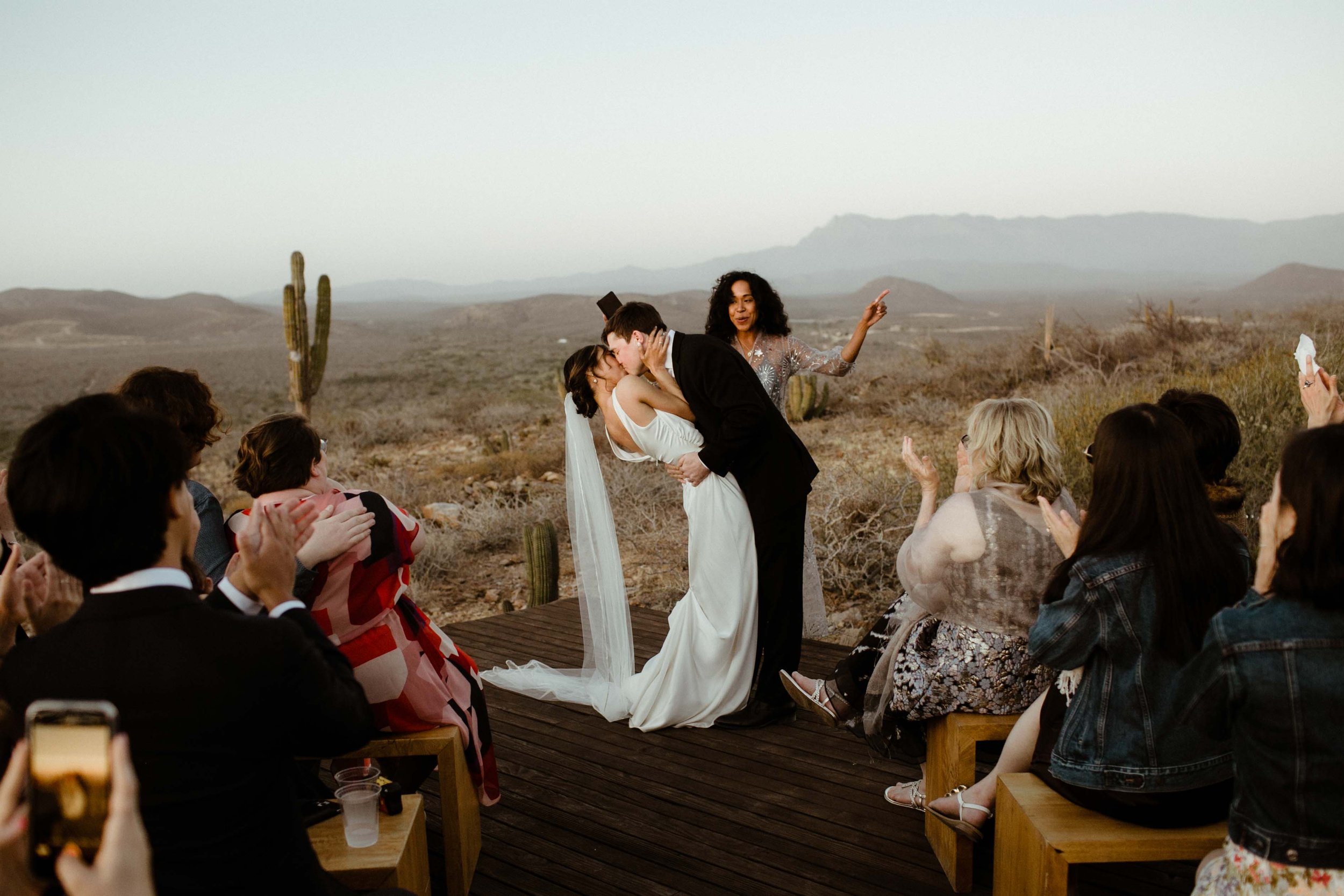 Sunset ceremony at a Hotel San Cristobal Wedding