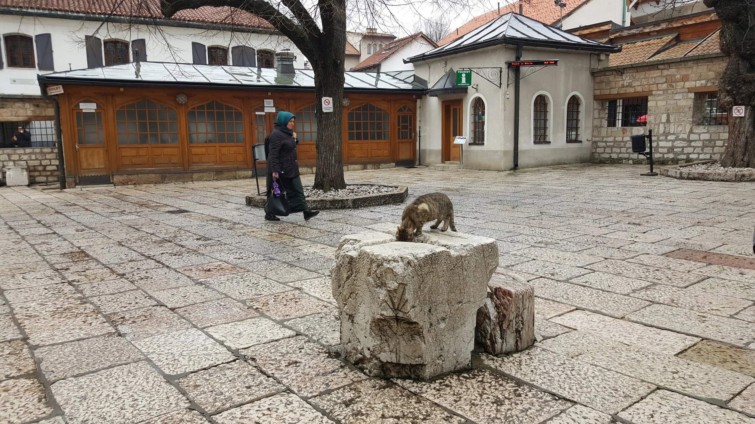  Some locals going about their business in Sarajevo, Bosnia Herzegovina. 