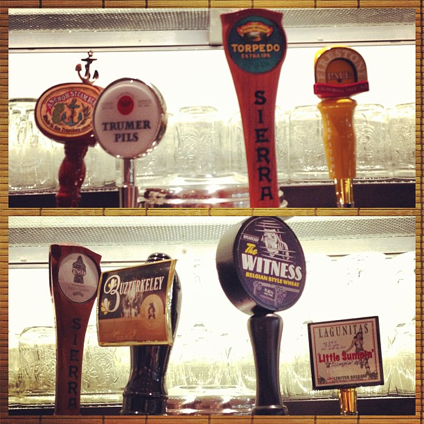 Did you know we have 8 California beers on tap? @sierranevadabeer @lagunitasbeer @trumerpilsusa