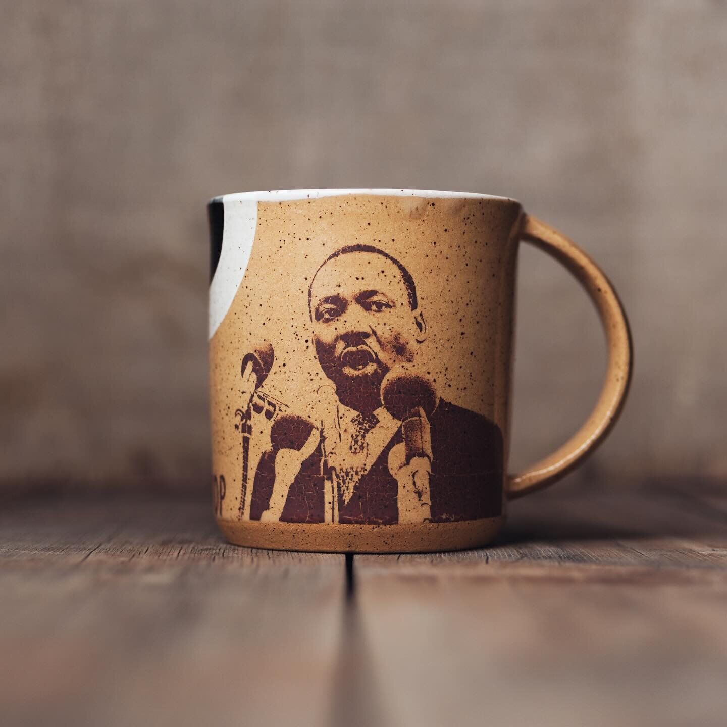 I believe in MLK&rsquo;s ambition. 
#mlk #ihaveadream #civilrights #ceramiccoffeecup