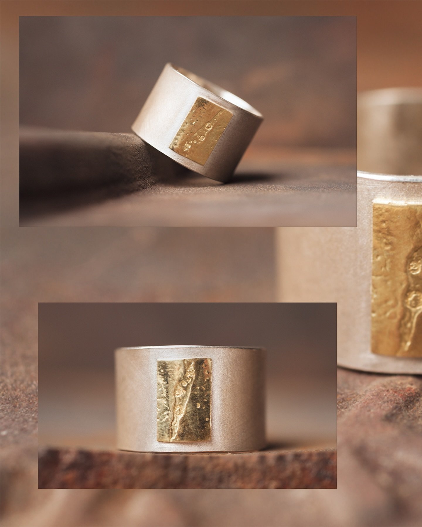 A sophisticated ring made by @buchanjewelry Call the shop or stop by for details (530) 587-3789  #sophisticatedjewelry #goldonsilver #widering