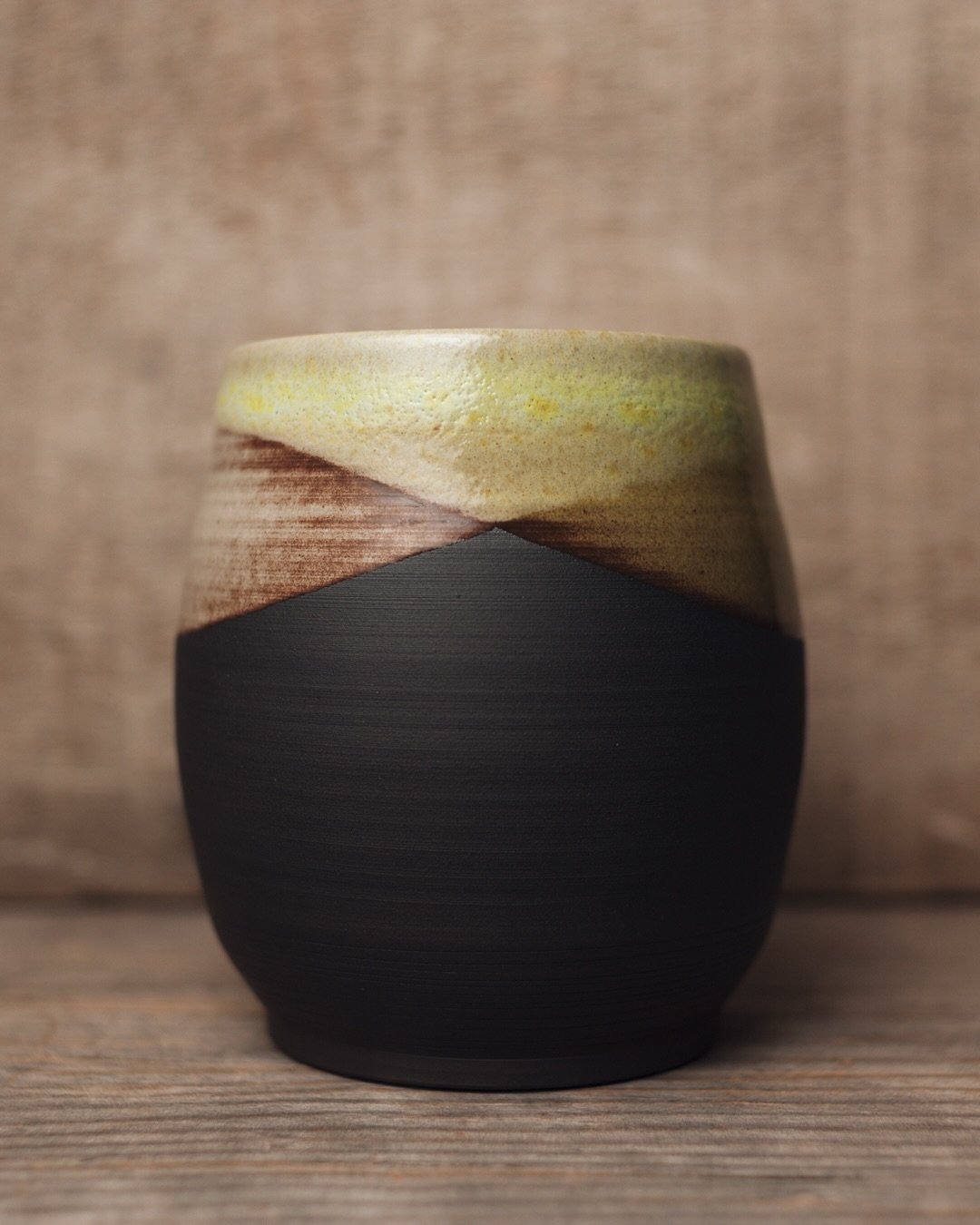 Double Dipped  #wheelthrownmugs #blackclay