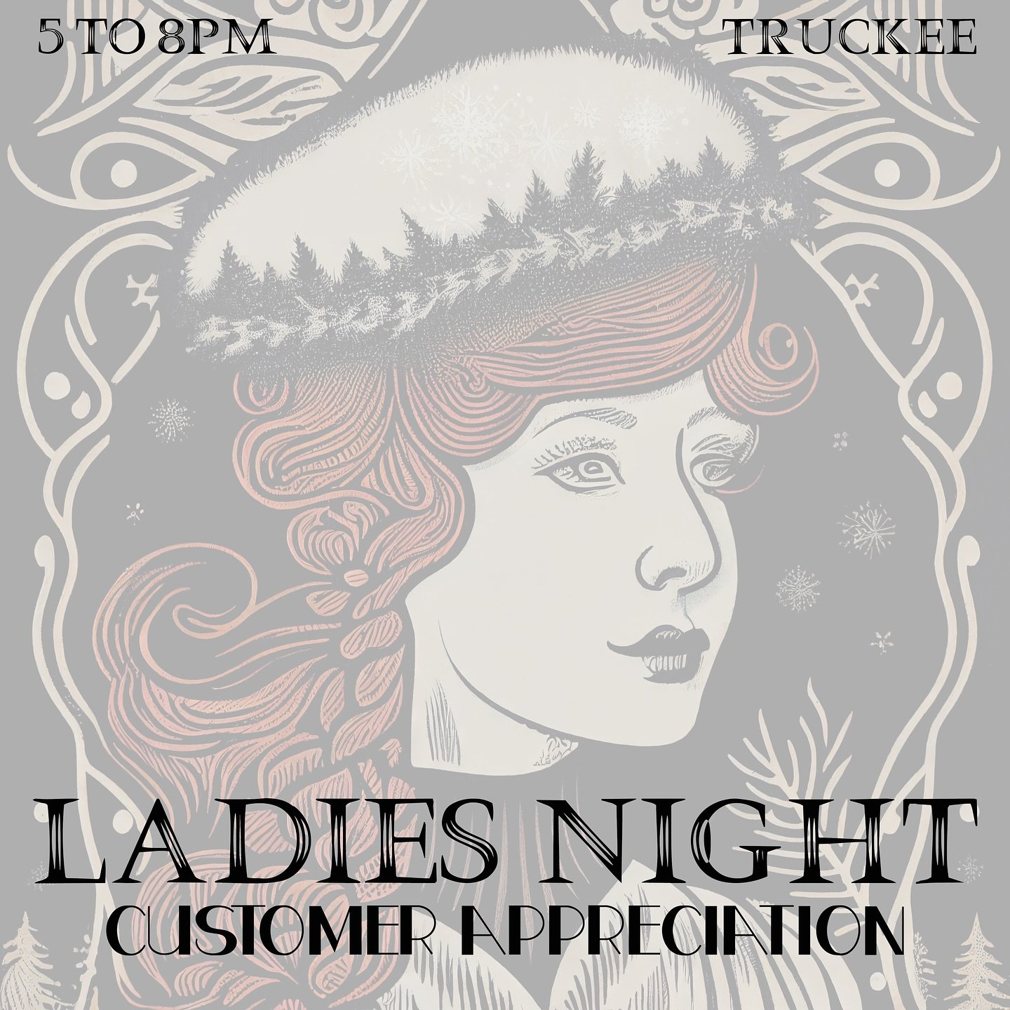 It&rsquo;s Here! 

Ladies Night and Customer Appreciation 5-8pm to help support MOUNTAIN AREA PRESERVATION @mountainareapreservation 

The theme of the evenings festivities is MAD HATTER. 

Riverside Studios will have bites, sips, A SECOND SALE, hat 