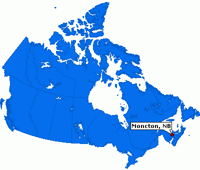 Dear world. This is where Moncton is. Love, Canada.