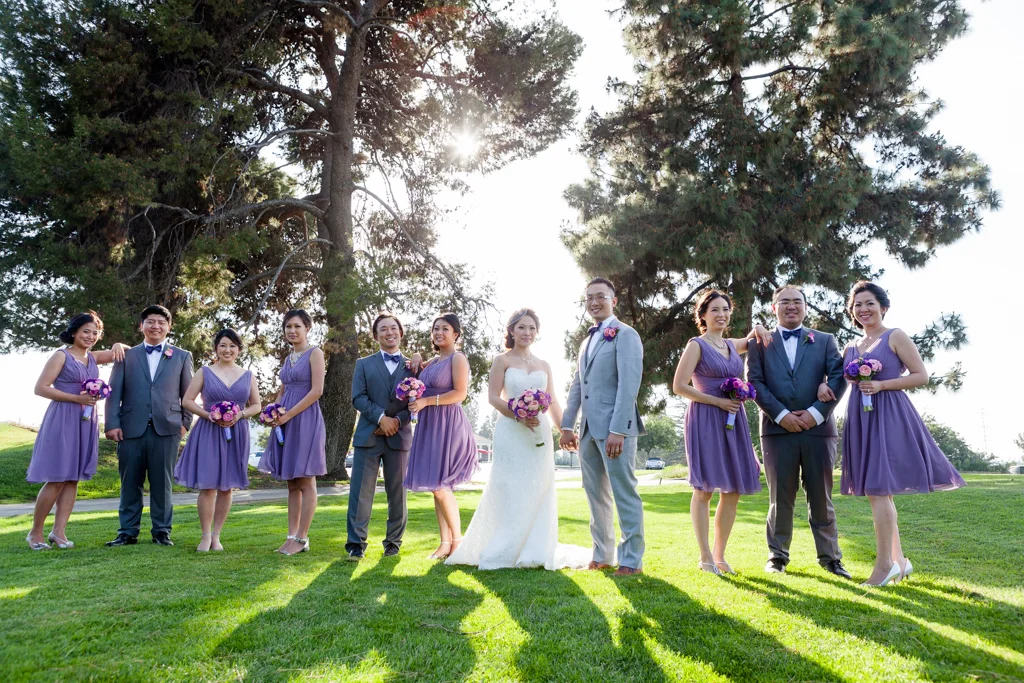 California Country Club Wedding Party