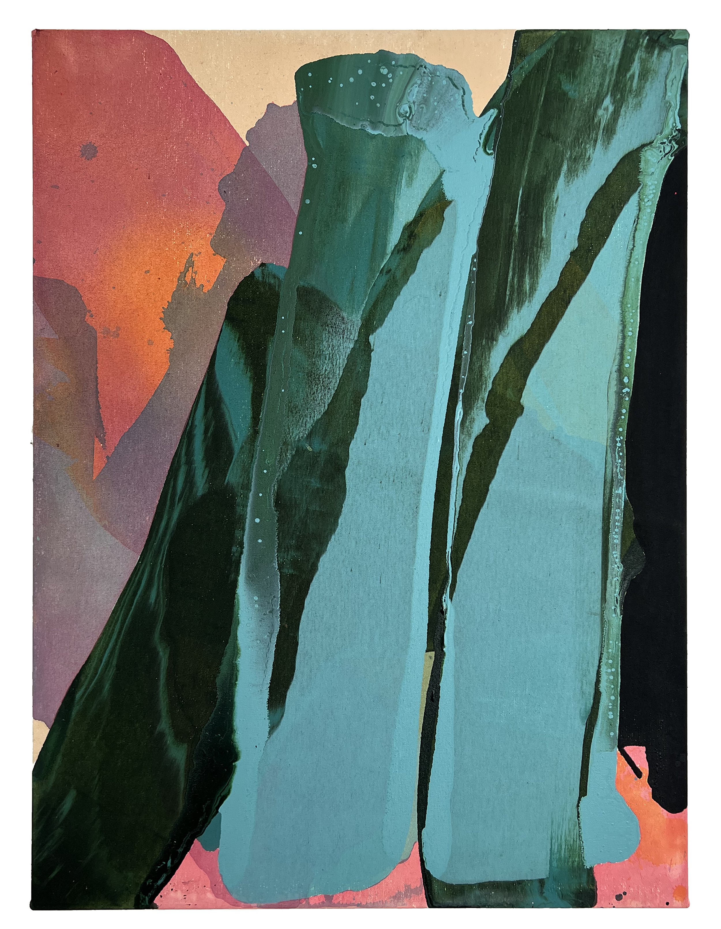  PINNACLES 31X24IN Acrylic on Canvas 2023  
