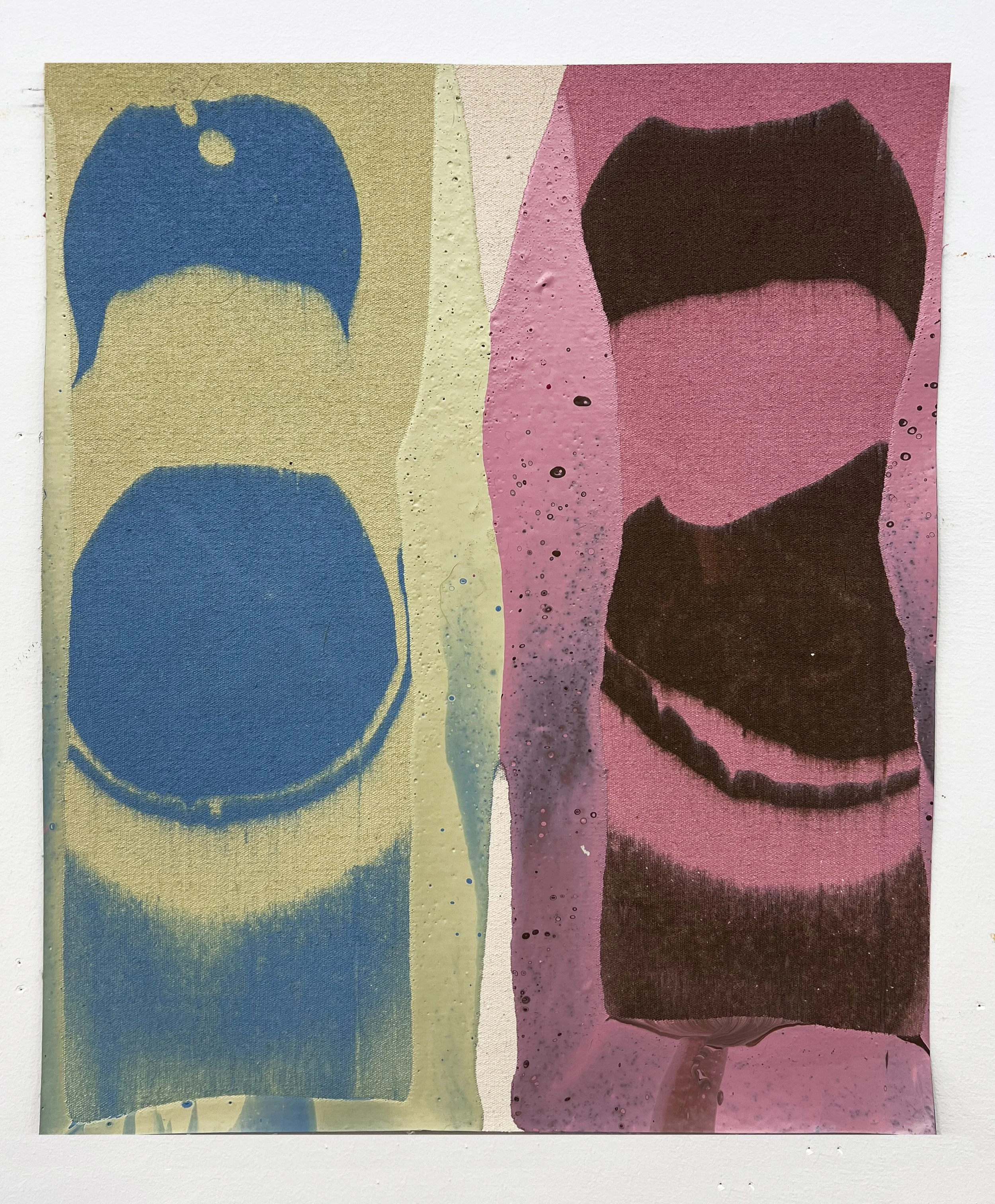  Untitled #18 32×40cm Acrylic on canvas.  Unframed 
