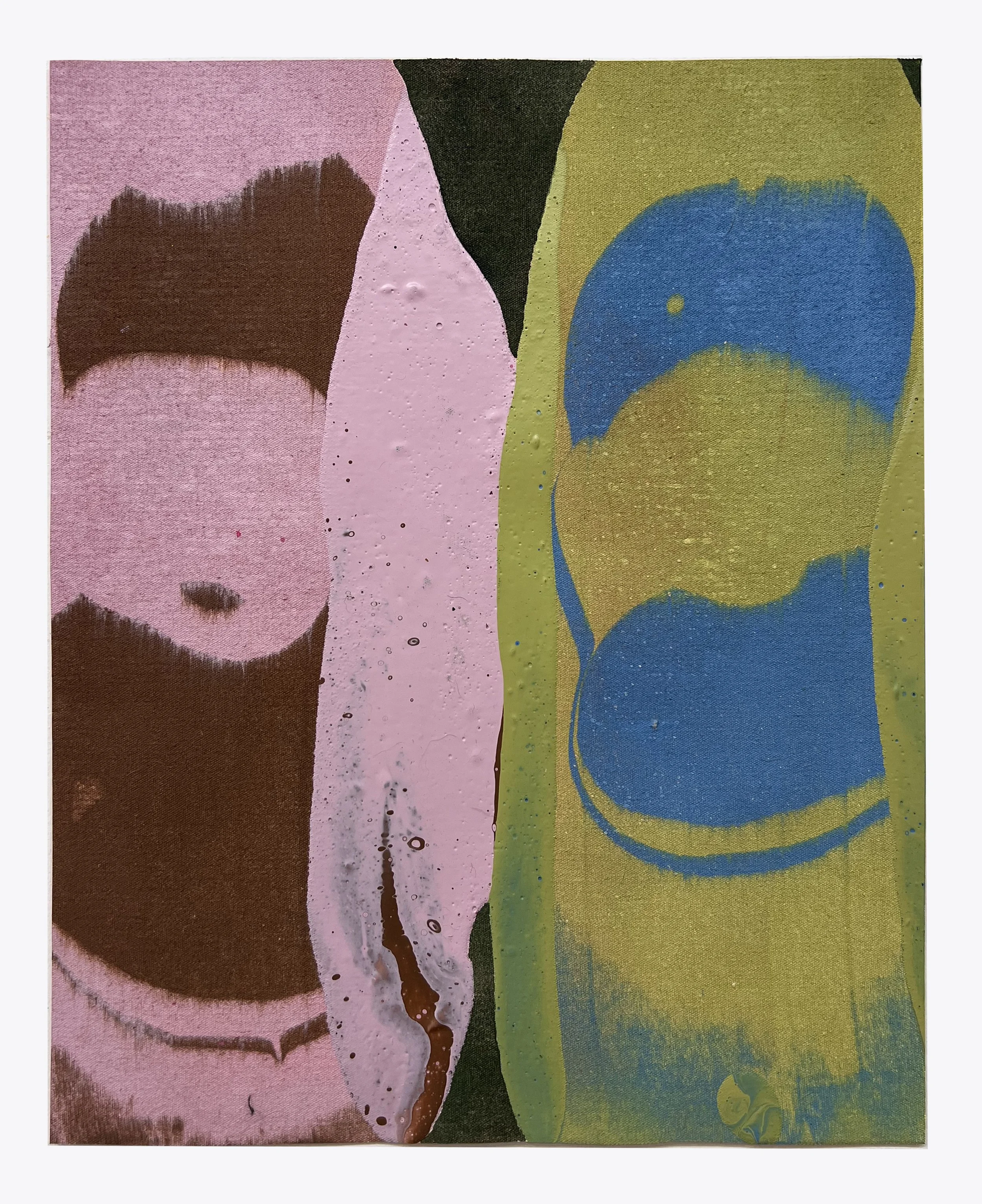  Untitled #16 32×40cm Acrylic on canvas.  Unframed 