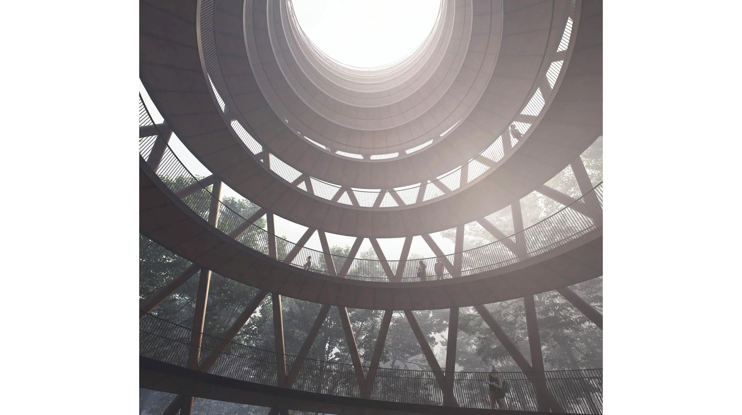 View inside the tower
