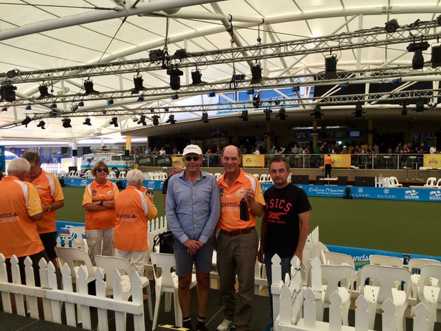 Cambridge Team of Andrew, Sam and Nick in the Corporate boxes