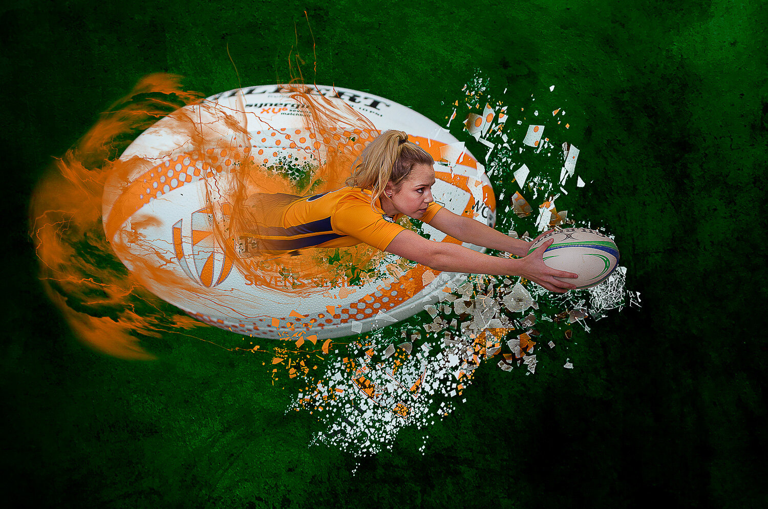 artistic female rugby player, Cowichan Valley to Nanaimo BC