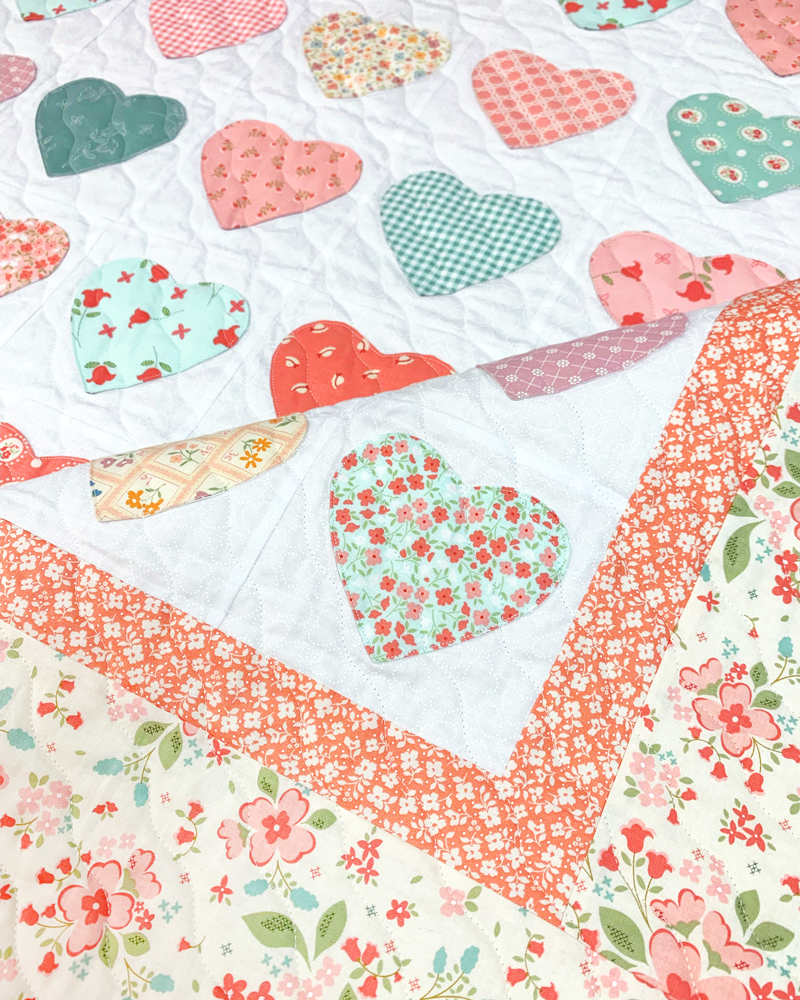 Pastel Hearts: Lori Holt Appliqué