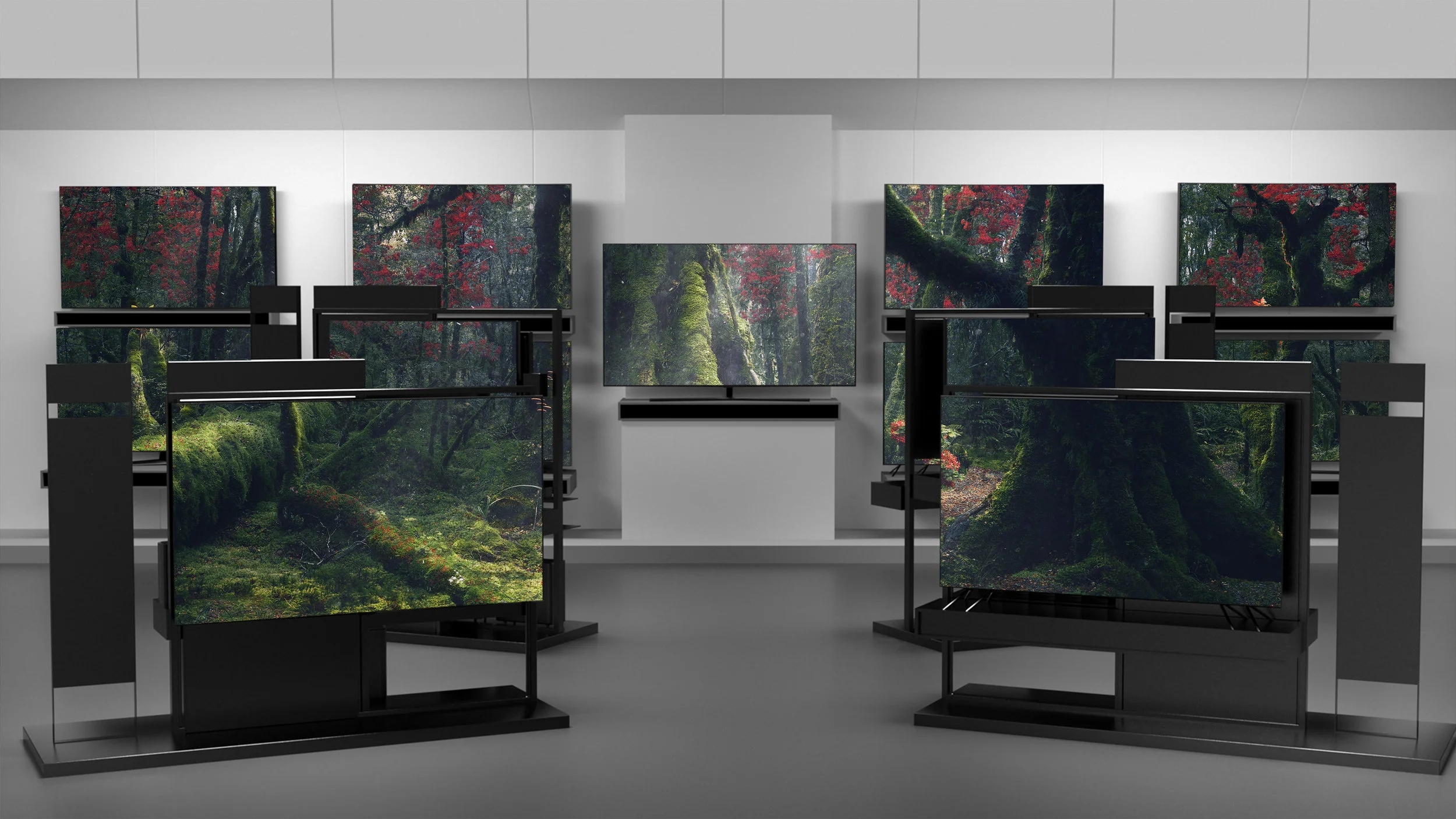  Samsung QLED layout in store 