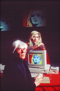 Andy Warhol with Debbie Harry at the 1985 Amiga Launch at Lincoln Center. Fascinating article on computerhistory.org