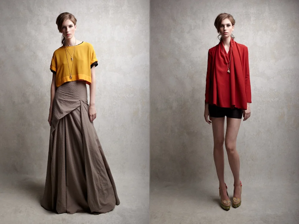 "Vaughan Alexander, from his SILVIO LIU - SS 2012, says that this collection is inspired by "the smell of hot sand and sea, freshly cut grass and hazy light of long days fading into mischievous nights." Here . I love his designs and can totally see where Nita is coming from.