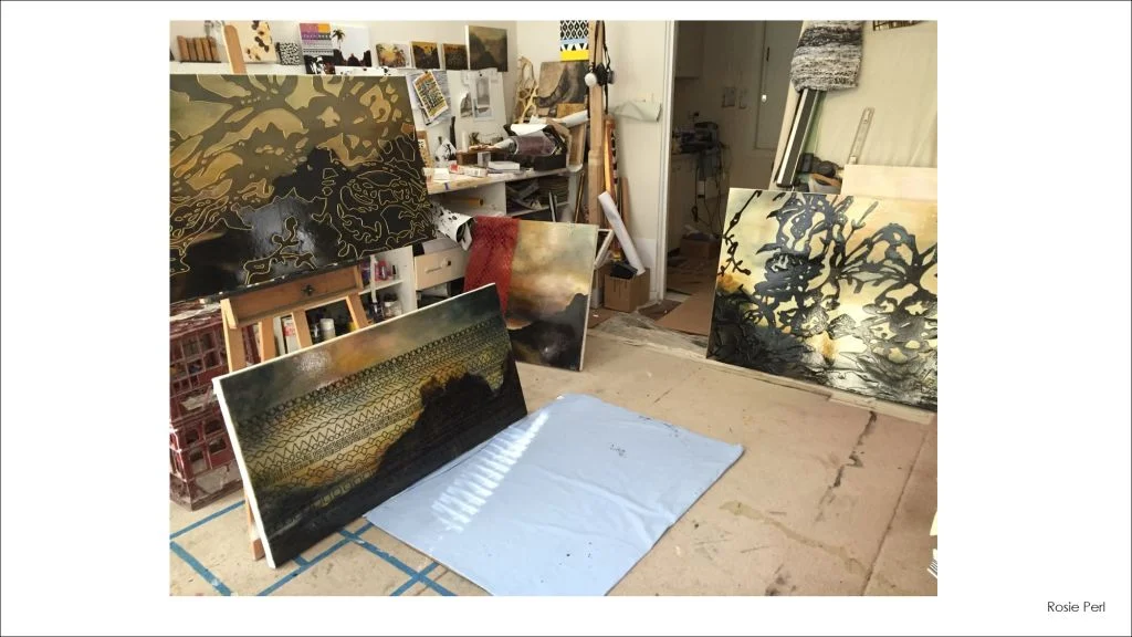 "Inscapes" works on canvas booklet of the making process