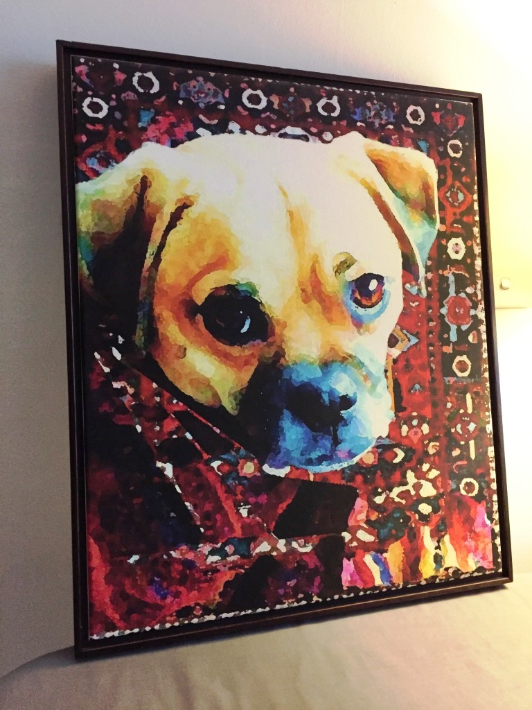 Puppy Without a Pearl Earring 2015 Pigment ink on canvas 470x410mm